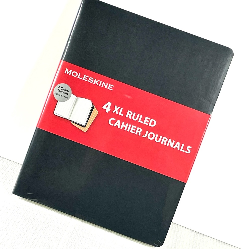 Moleskine 4XL Ruled Lined Cahier Home Office School Journals Notebooks 4 PK New